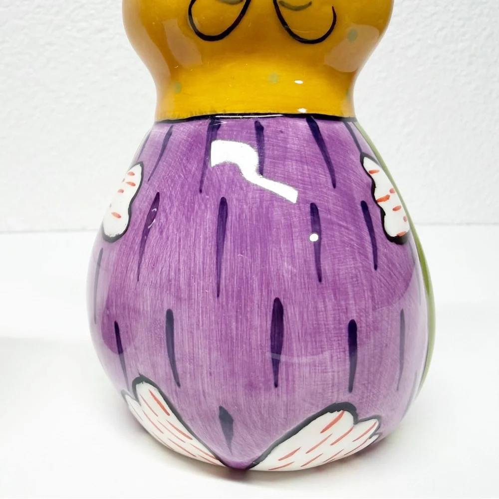 Vintage Pati Hand Painted Cat Salt Pepper Shakers